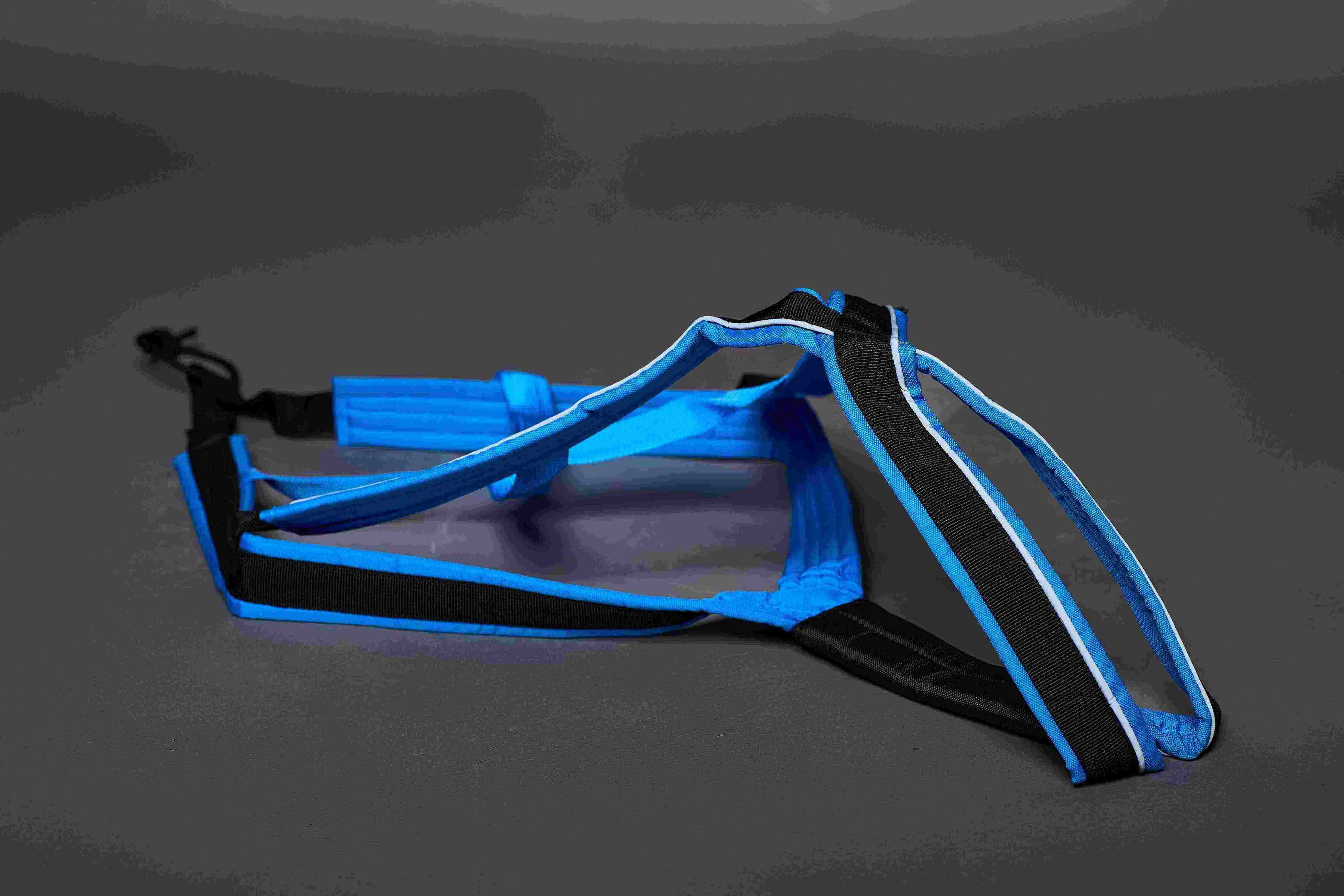 Harnais ACTICANI THUNDER Bleu (Couleur : Croix bleue rembourrage bleu - Taille : T5)
