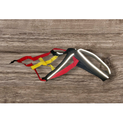 Harnais ACTICANI THUNDER Noir jaune rouge