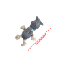 Jouet pour chien rhinocéros avec cordes et couineur 30x10x13cm