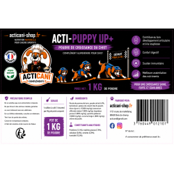 Poudre croissance du chiot Acti-Puppy Up+